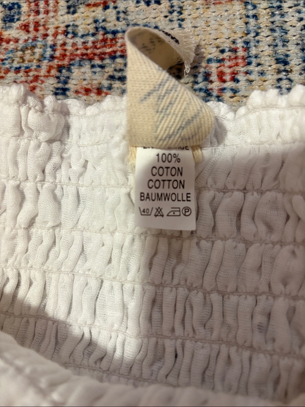 Capuccino Createur Handmade in France Smocked Skirt OS EUC - Picture 4 of 5